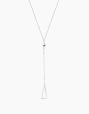 Triangle necklace silver
